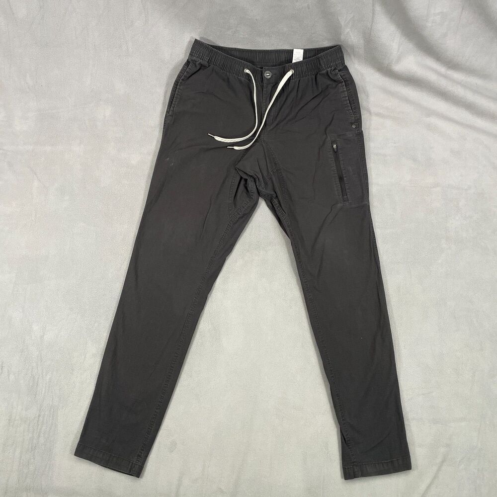 Vuori Ripstop Climber Pants Mens Size Large Gray Stretch Cotton Blend V412